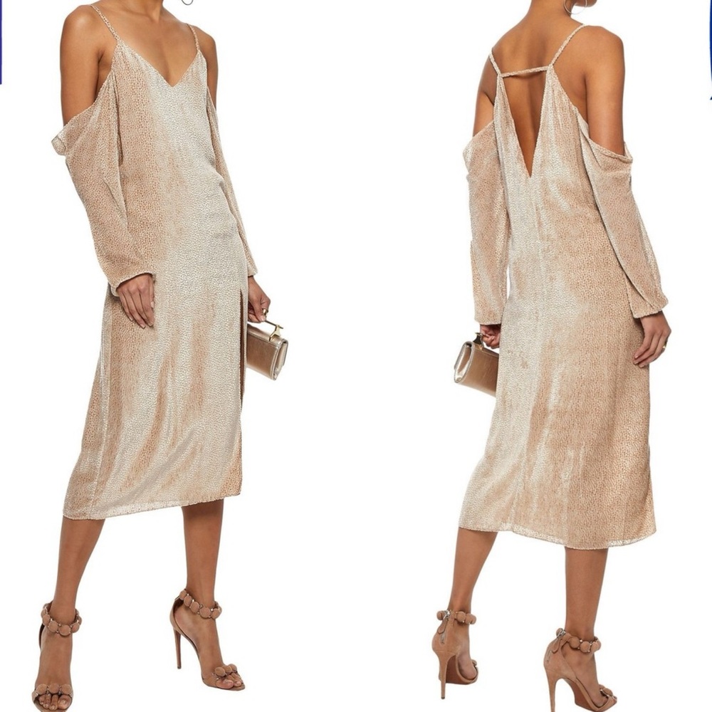 Michelle Mason | Drop Shoulder Slip Midi Dress